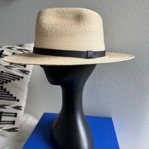 SunBody Hats 3 Inch Guatemalan Fine Palm Teardrop w 5/8 Inch Leather Band